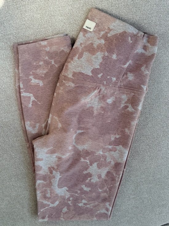 Vuori Pants - Vuori Mauve & Light Pink Tie-Dye High-Rise Leggings